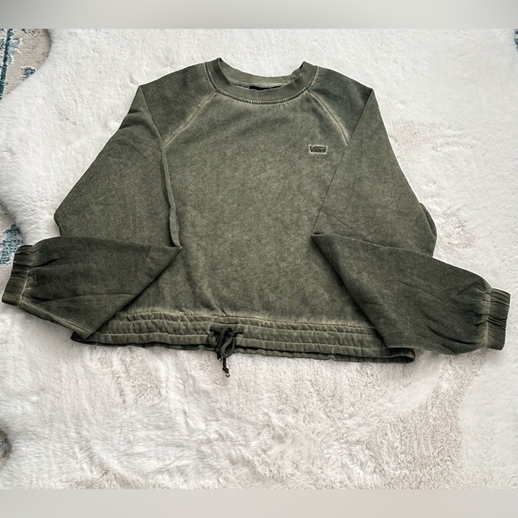Vans Womens Retreat Long Sleeve Raglan Fleece Crew, size XS - Picture 10 of 12